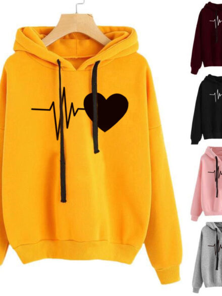 0648dd7c 626e 4299 aee1 23c080a8a6dd-Heart Print Streetwear Hoodies Women Sweatshirt Spring Autumn Long Sleeve Hoodie ClothesWomlike 💞 Elevating Women's Fashion #1 ! - Low Price High Quality