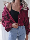 1616650216507-Lantern Sleeve Corduroy Casual Short Jacket for WomenWomlike 💞 Elevating Women's Fashion #1 ! - Low Price High Quality