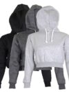 6281069724096C69D503A077CFFDAACF.jpg-Autumn Chic: Women's Solid Crop Hoodie, Long Sleeve Jumper Hooded Pullover Coat, Casual Sweatshirt Top SudaderasWomlike 💞 Elevating Women's Fashion #1 ! - Low Price High Quality