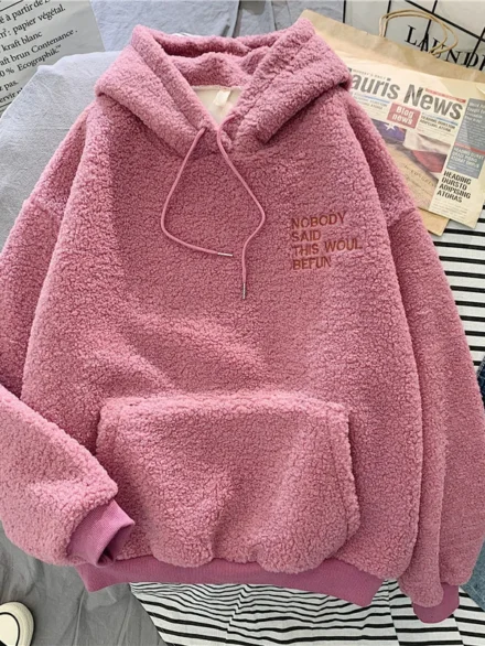 Hd629a3d9d4014dccb18ce98c23b15726f.webp-Women's Loose Pocket Hoodies: Fleece Flannel Pullover for Cozy ComfortWomlike 💞 Elevating Women's Fashion #1 ! - Low Price High Quality